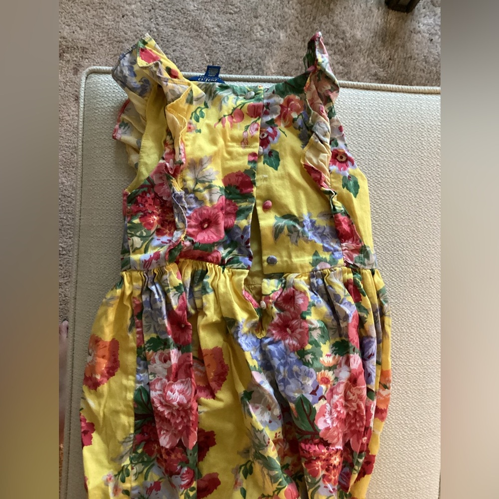 Ralph Lauren 4T yellow floral summer dress